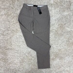 Banana Republic pants, brown and white pattern, petite XXS, brand new with tags